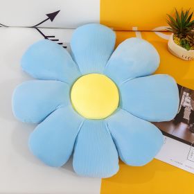 Bed and Breakfast Cushion Small Daisy Petal Cushion (Option: Blue-40cm)