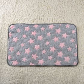 For Common Dogs Blanket Non-slip Seat Cushion (Option: Pink Stars-40x60cm)